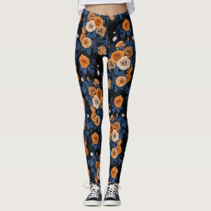 Versteckt in den Rose, orange und blau Leggings