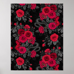 versteckt in den Rose Poster