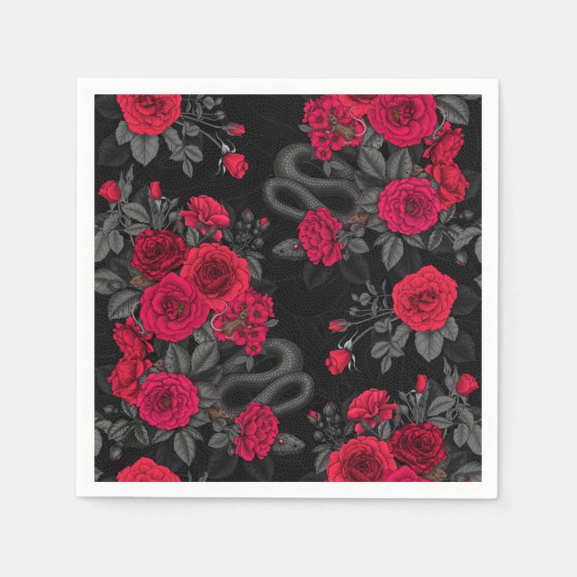 versteckt in den Rose Serviette (Vorderseite)