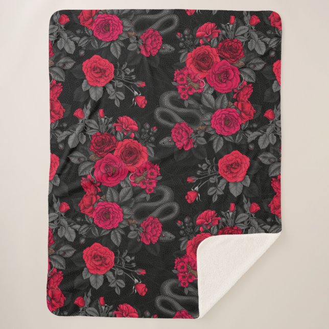 versteckt in den Rose Sherpadecke (Vorderseite)