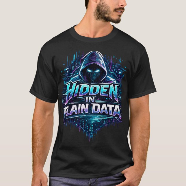 Versteckt in einfachen Daten T-Shirt (Vorderseite)