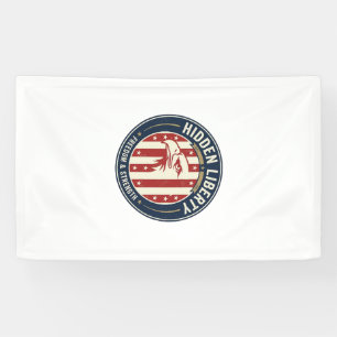 Versteckte Freiheit Patriotisch Patriotisch Optisc Banner