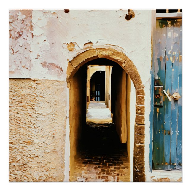 Versteckte Gasse Poster (Vorderseite)