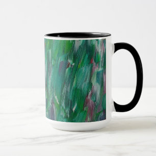 Versteckte Grüne Rote Weiße Bunte Abstrakte Kunst Tasse