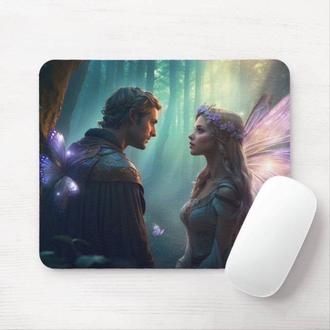 Versteckte Liebhaber des Waldgebiets Mousepad (Mit Mouse)