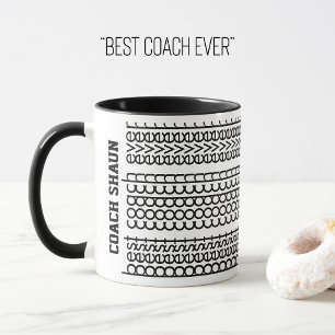 Versteckte Message Individuelle Name Bester Coach Tasse