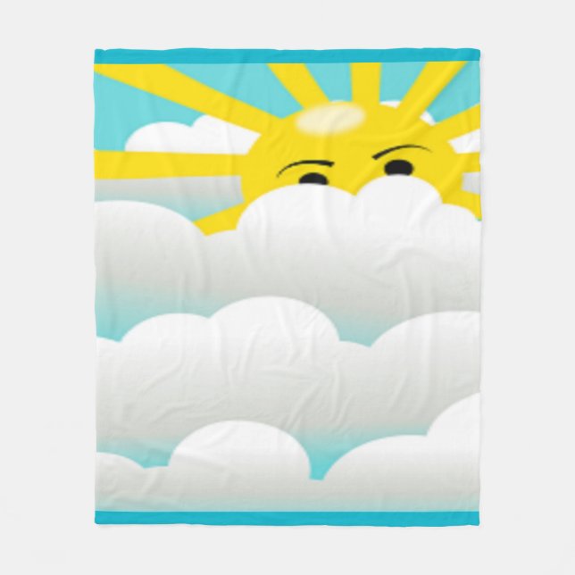 VERSTECKTE SONNE FLEECEDECKE (Vorderseite)
