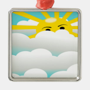 VERSTECKTE SONNE ORNAMENT AUS METALL