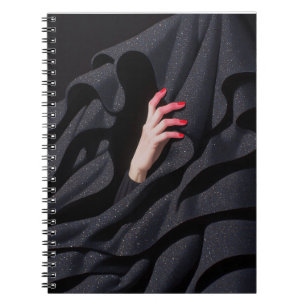 Versteckte Sternennacht-Hidschab-Hand-Illustration Notizblock