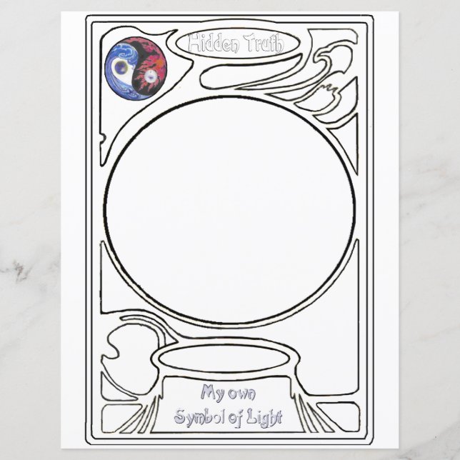 Versteckte Wahrheitsymbol-Kunst (Vorderseite)