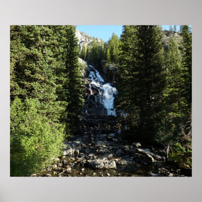 Versteckte Wasserfälle im Grand Teton Nationalpark Poster (Vorne)