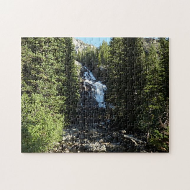 Versteckte Wasserfälle im Grand Teton Nationalpark Puzzle (Horizontal)