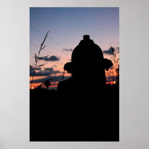 Versteckter Hydrant Poster