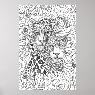 Versteckter Jaguar Poster