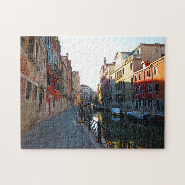 Versteckter Kanal in Venedig - Puzzle (Horizontal)