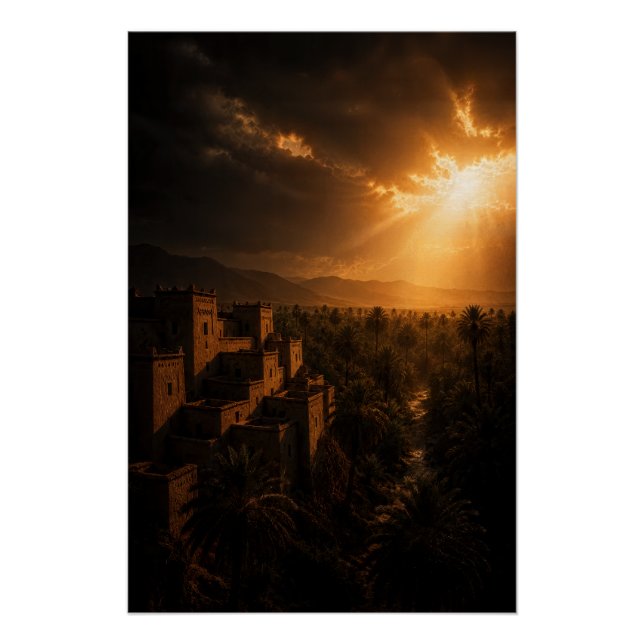 Versteckter Oasenfestungsposter Poster (Vorderseite)