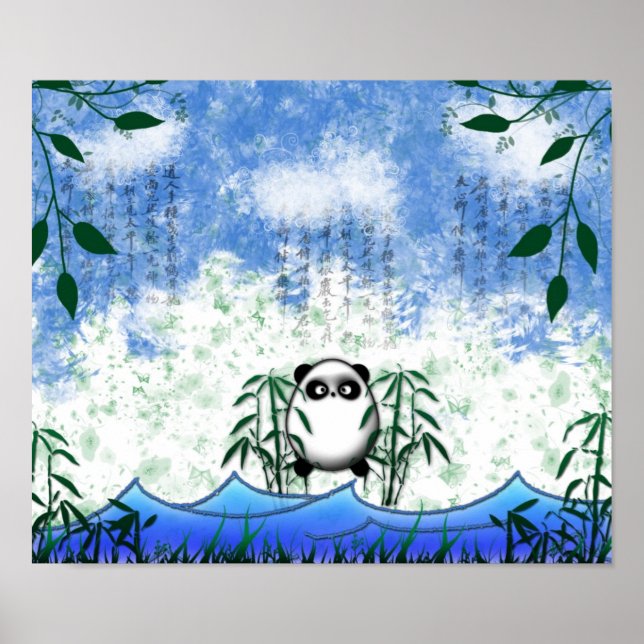 versteckter Panda Poster (Vorne)