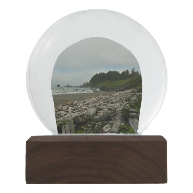 Versteckter Strand I im Redwood National Park Schneekugel (Vorderseite)