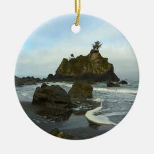 Versteckter Strand II im Redwood National Park Keramik Ornament
