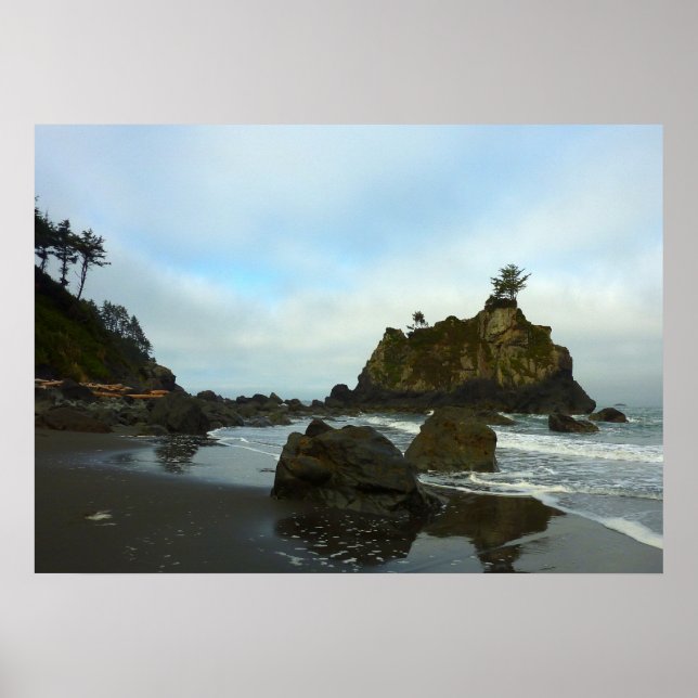 Versteckter Strand II im Redwood National Park Poster (Vorne)