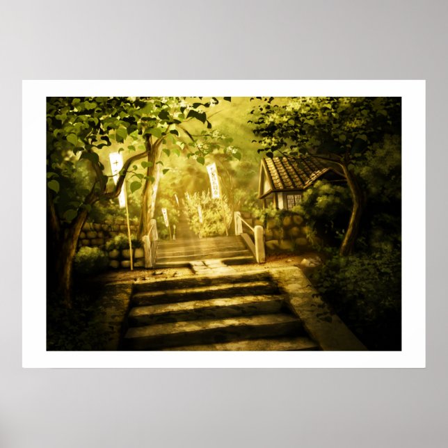 "Versteckter Tempel" Poster (Vorne)