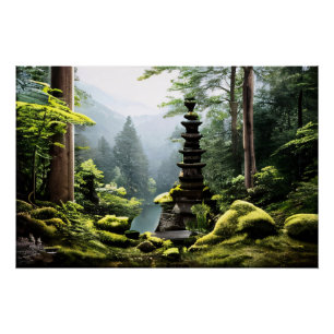 Versteckter Tempel Poster
