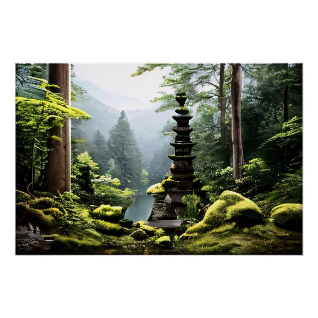 Versteckter Tempel Poster (Vorderseite)