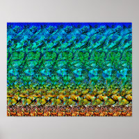 Verstecktes 3D-Stereogramm-Poster - Meereslebewese