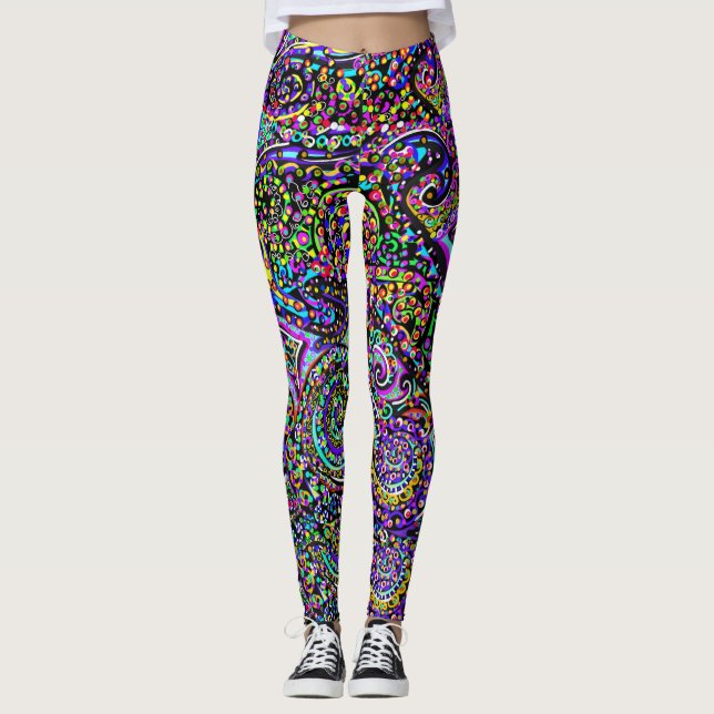Verstecktes Dolphin-Design Leggings (Vorderseite)