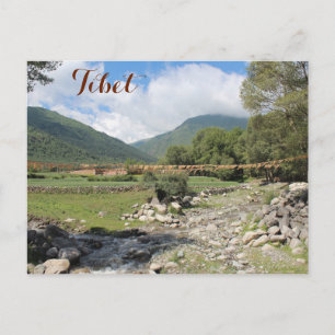 Verstecktes tibetisches Tal Postkarte