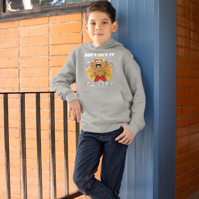 Versteh es nicht mit geflecktem grauen Bretzel Hoodie (Von Creator hochgeladen)