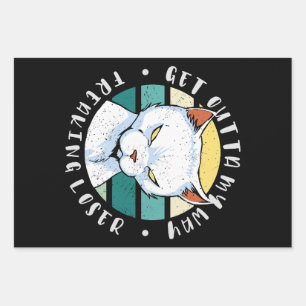 Versteh mir den Weg weg, der Verlierer, Moody Cat Geschenkpapier Set