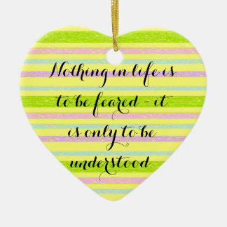 Verstehen Sie mehr Curie-Zitat-Verzierung Keramik Ornament