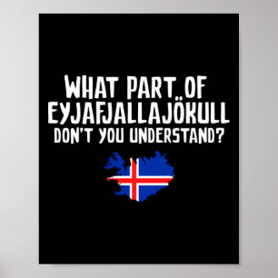 Verstehst du nicht Vulkan Island Poster