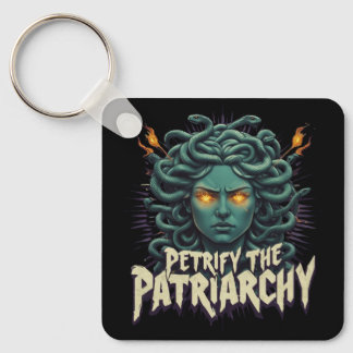 Versteinere die Patriarchats Medusa Ermächtigung Schlüsselanhänger