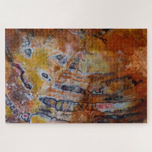 Versteinerte Holzbraun Puzzle (Horizontal)