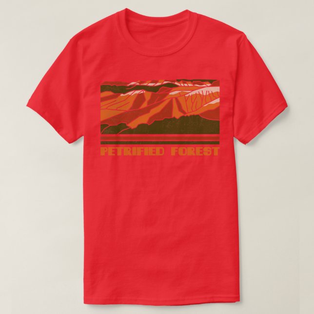 Versteinerte Wälder US-Nationalpark-Geschenk verst T-Shirt (Design vorne)