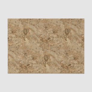Versteinerter Marmorierungblick Browns Seidenpapier