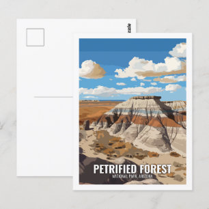 Versteinerter Nationalpark Arizona USA Postkarte