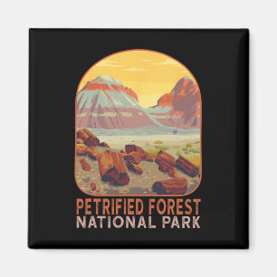 Versteinerter Wald Nationalpark Arizona Berg Hi Magnet