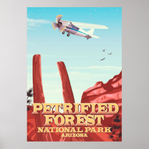 Versteinerter Wald Nationalpark, Arizona. Poster
