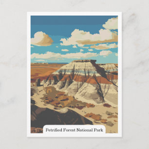 Versteinerter Wald Nationalpark, Arizona USA Postkarte