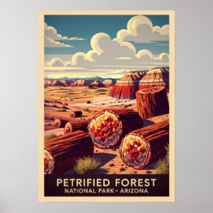Versteinerter Wald Nationalpark Arizona V02 Poster