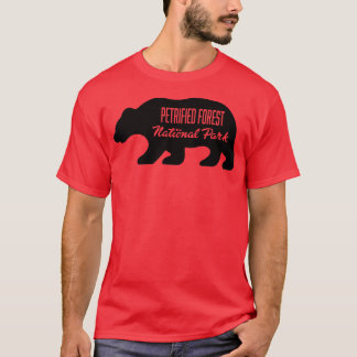 versteinerter Wald-Nationalpark Bär Schwarz T-Shirt