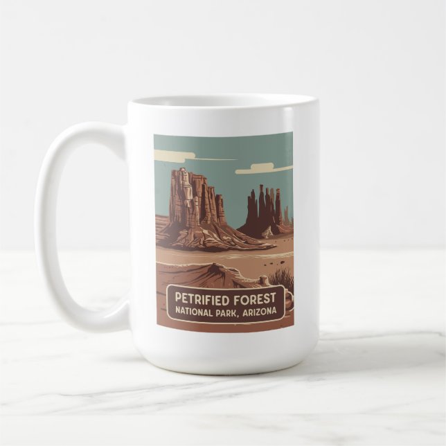 Versteinerter Wald-Nationalpark Kaffeetasse (Links)