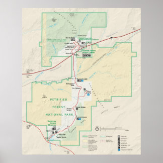 Versteinerter Wald-Nationalpark Poster