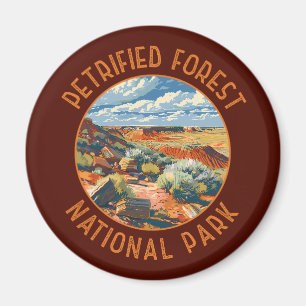 Versteinerter Wald Nationalpark Retro Not leidend Magnet