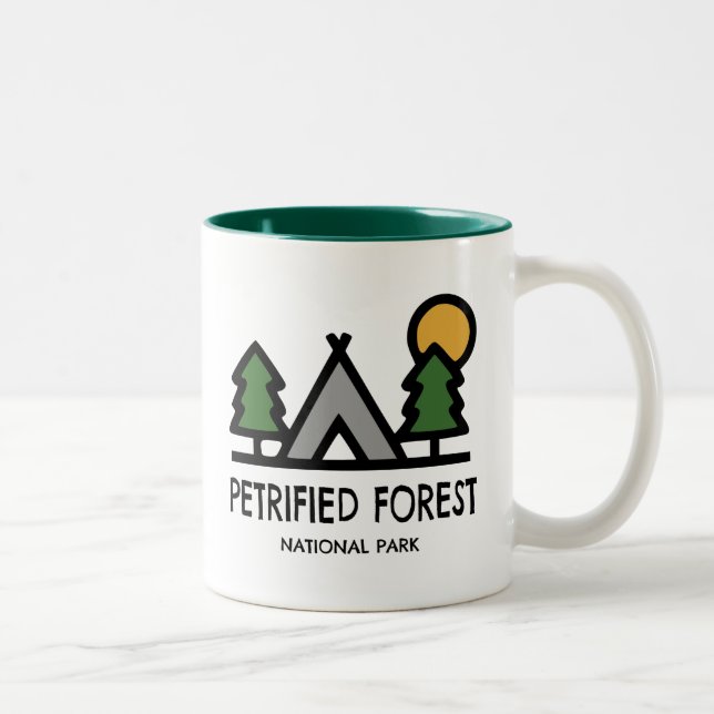 Versteinerter Wald-Nationalpark Zweifarbige Tasse (Rechts)