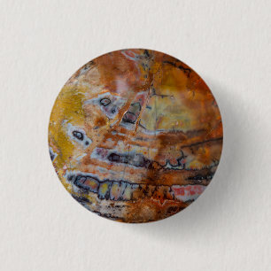 Versteinertes Holz Braun Button