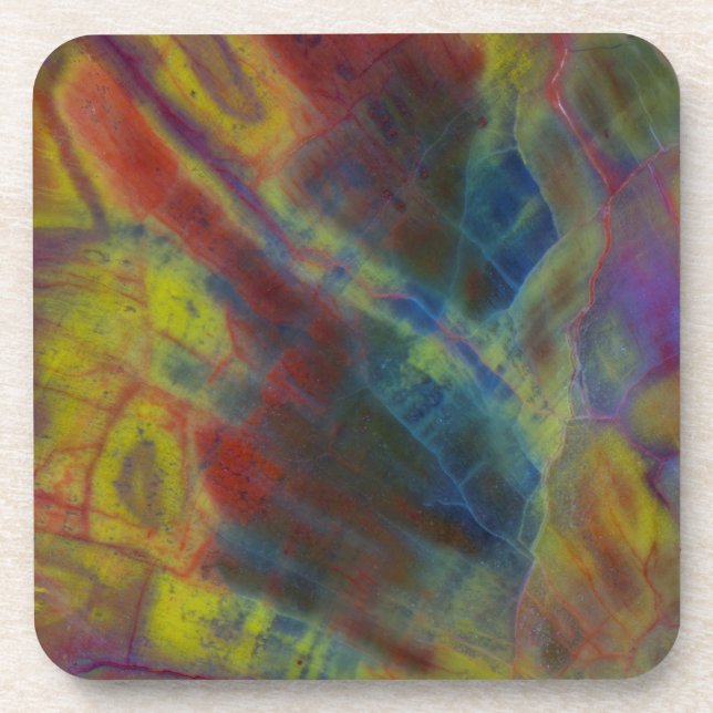 Versteinertes Holz Getränkeuntersetzer (Vorderseite)